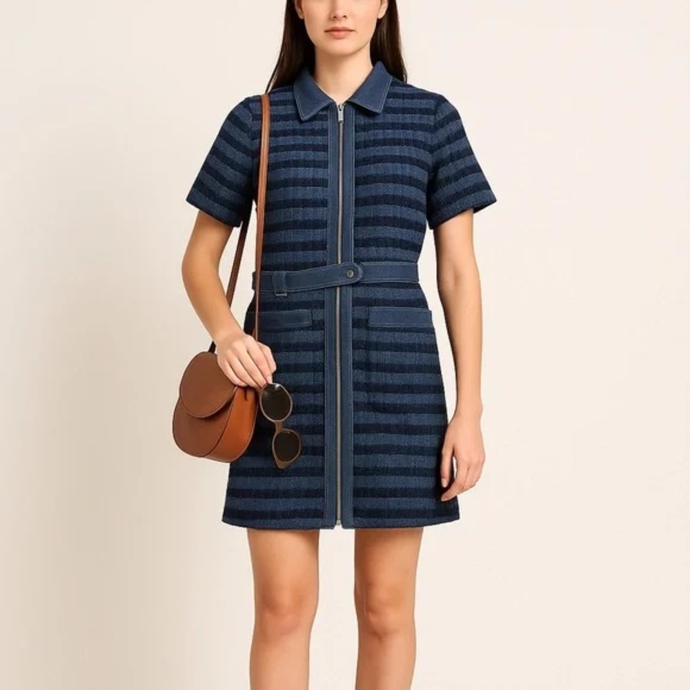 Jason Wu Denim Tweed Mini Dress